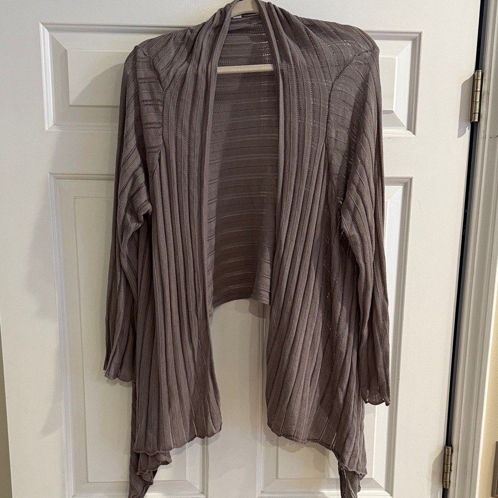 Old Navy Women's Grey Open-Front Sweater -